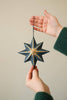Screen Printed Blue Star Decoration - Distinctly Living