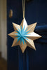 Screen Printed Small Star Decoration - Distinctly Living