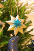 Screen Printed Small Star Decoration - Distinctly Living