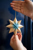 Screen Printed Small Star Decoration - Distinctly Living