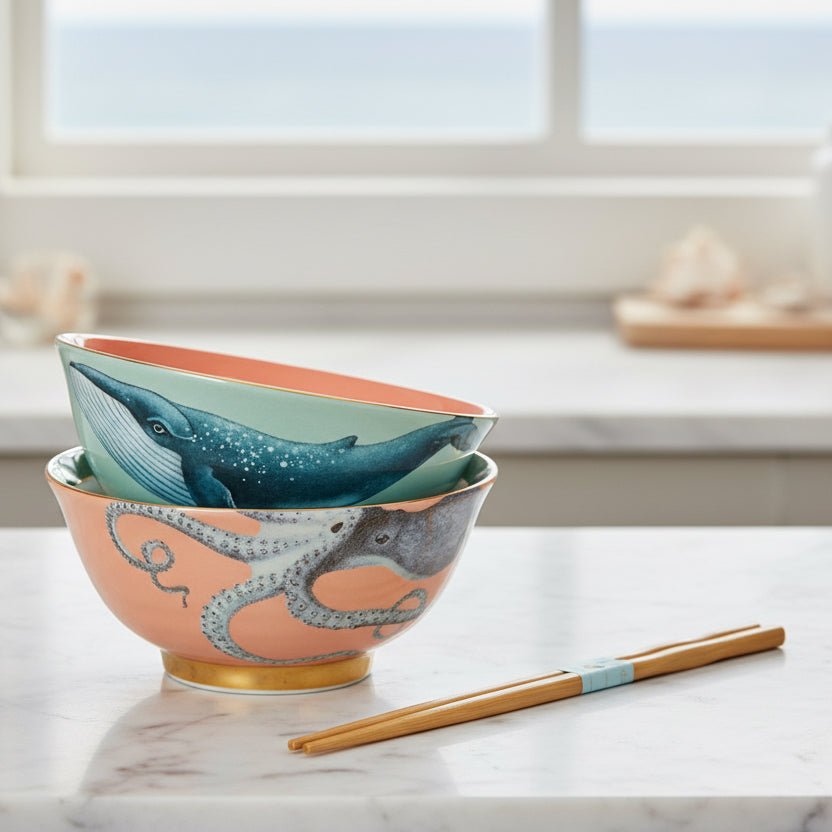 Sea Creature Ramen Bowl Set - Distinctly Living