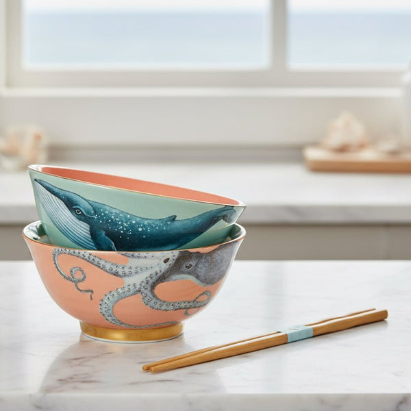 Sea Creature Ramen Bowl Set - Distinctly Living