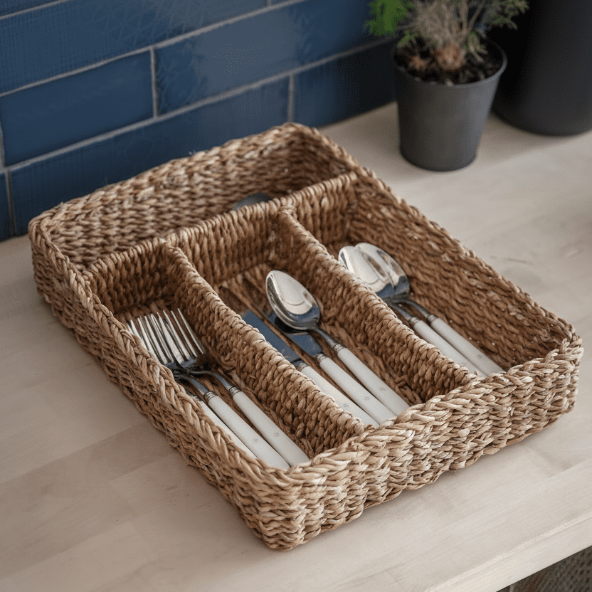 Seagrass Cutlery Holder - Distinctly Living