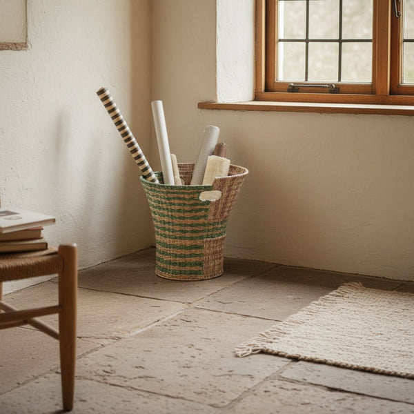Seagrass Wastepaper Basket - Distinctly Living