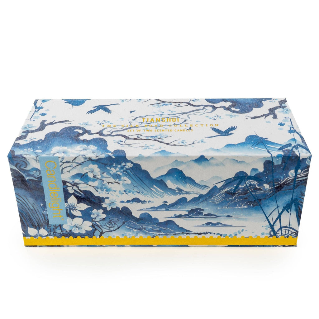Set of 2 Candles – Tianshui Blue - Distinctly Living