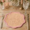 Set of 2 Wavy Jute Placemats - Various Colours - Distinctly Living