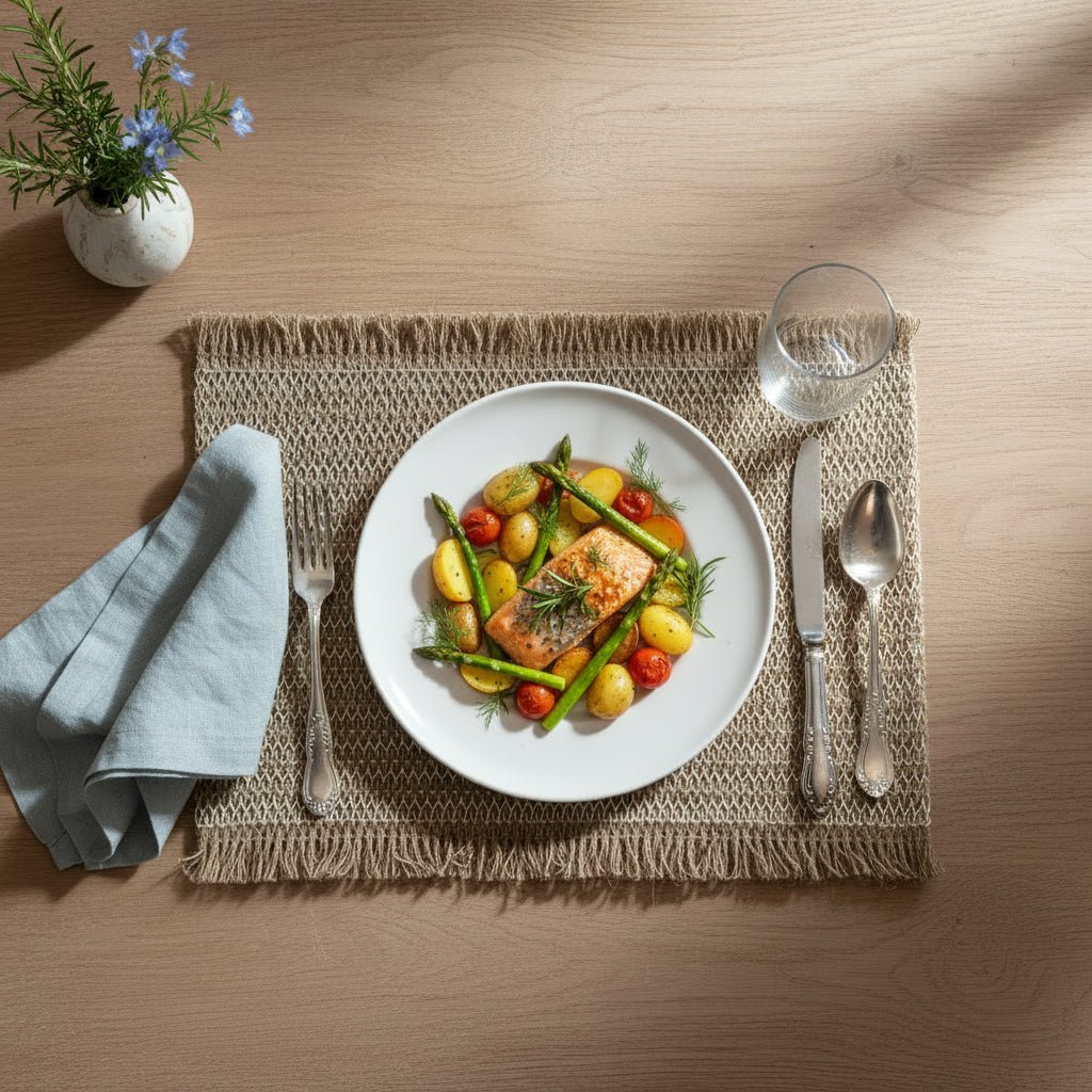 Set of 4 Jute Diamond Placemats - Distinctly Living