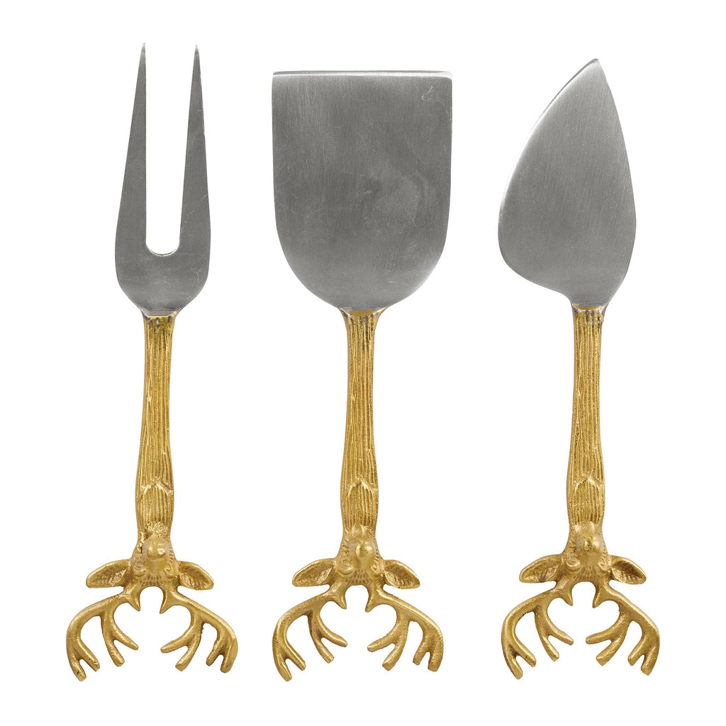 Set of Three Stag Cheese Knives - Distinctly Living