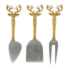 Set of Three Stag Cheese Knives - Distinctly Living