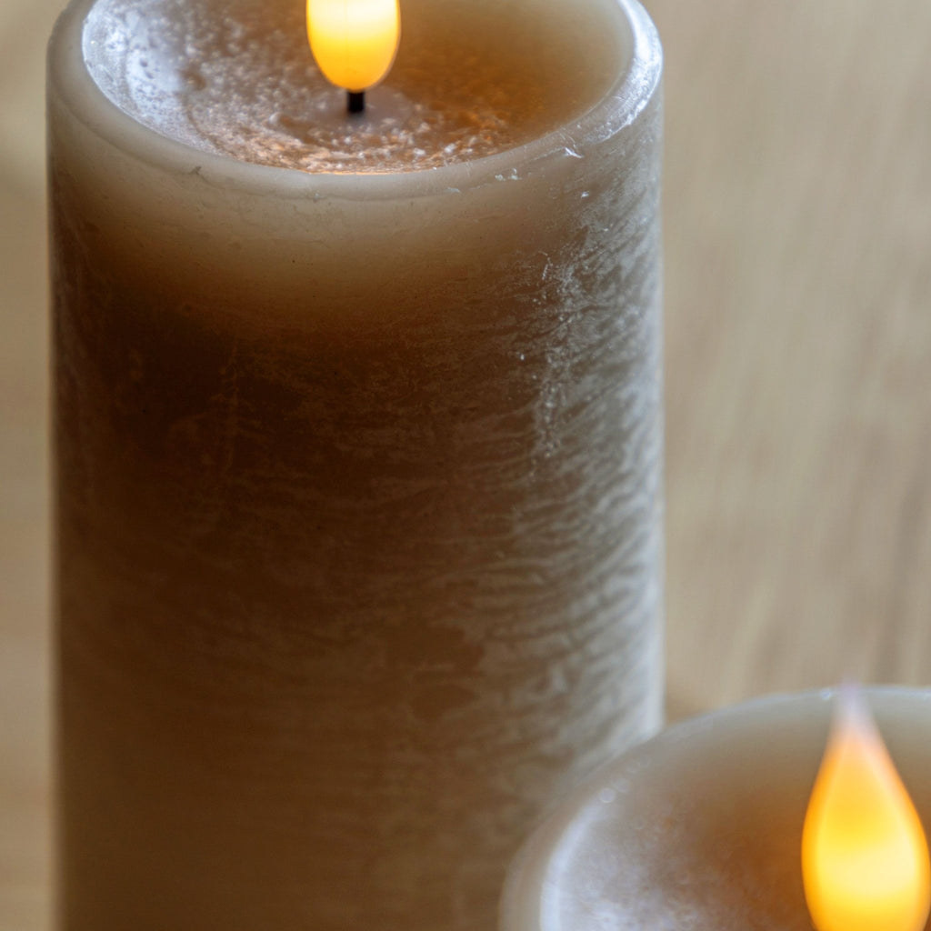 Set of Three Wax LED Candles - Various Colours - Distinctly Living