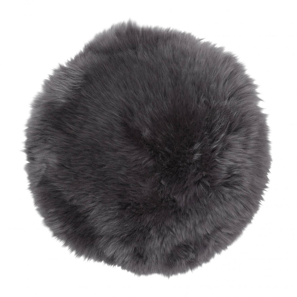 Sheepskin Seat Cover - Cushion - Pad - Slate Grey - Distinctly Living