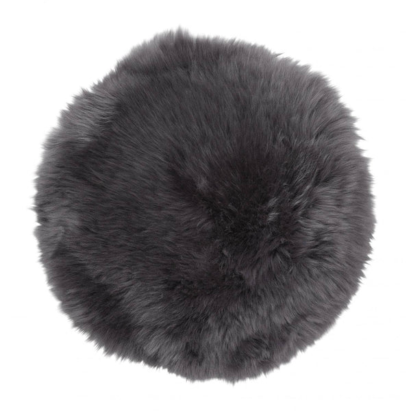 Sheepskin Seat Cover - Cushion - Pad - Slate Grey - Distinctly Living