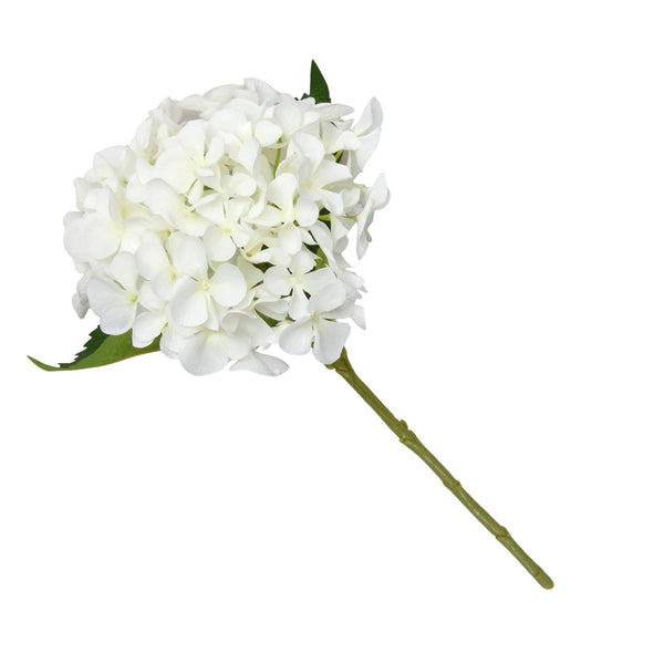 Single Hydrangea White Faux Stem - Distinctly Living