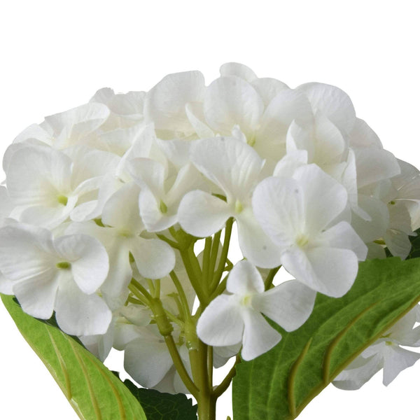 Single Hydrangea White Faux Stem - Distinctly Living