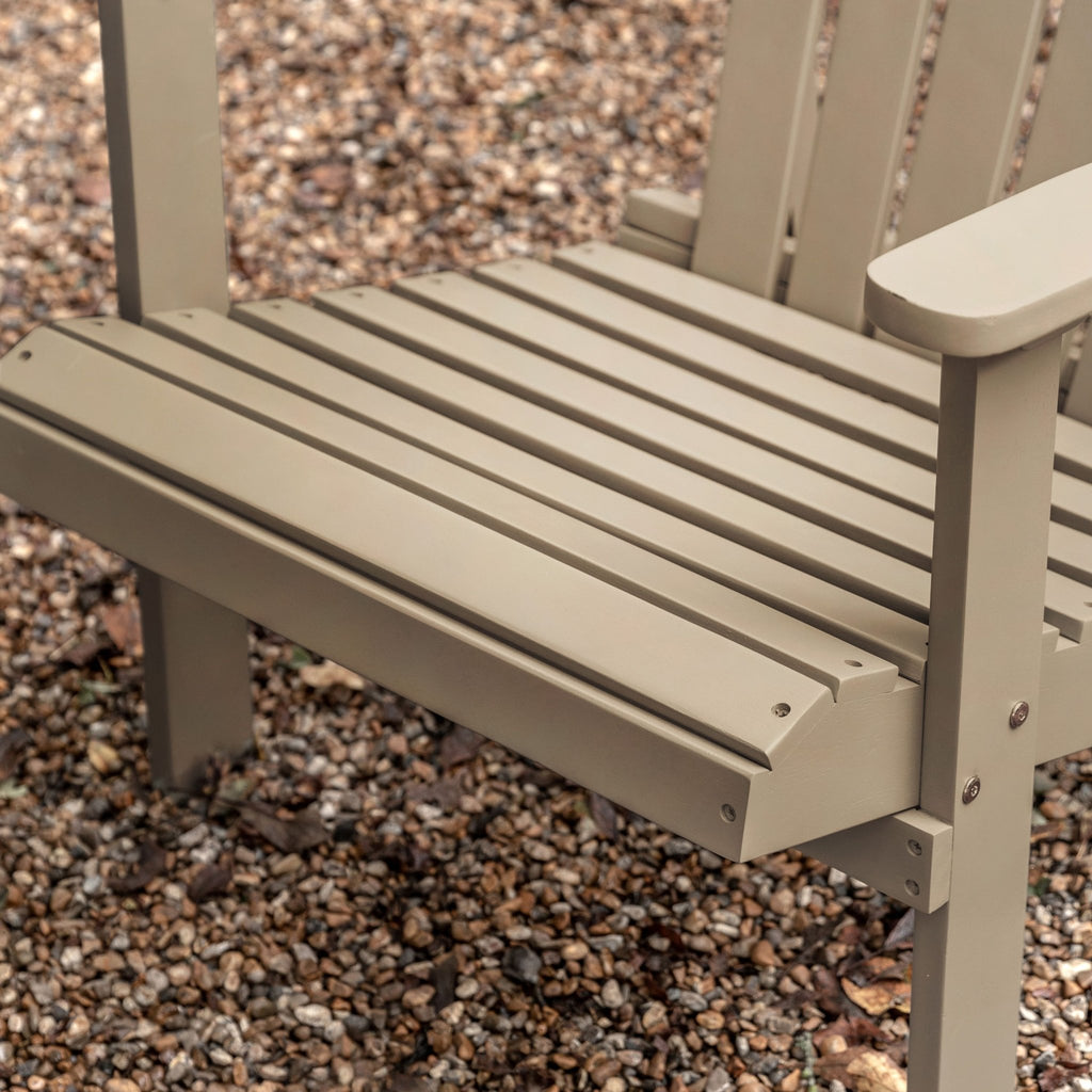 Slatted Garden Chair - Rust, Lead or Taupe - Distinctly Living
