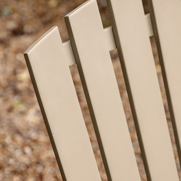 Slatted Garden Chair - Rust, Lead or Taupe - Distinctly Living
