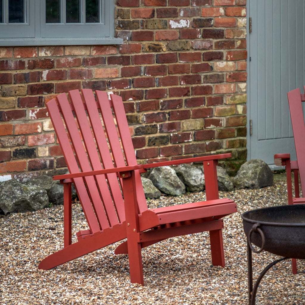 Slatted Garden Chair - Rust, Lead or Taupe - Distinctly Living