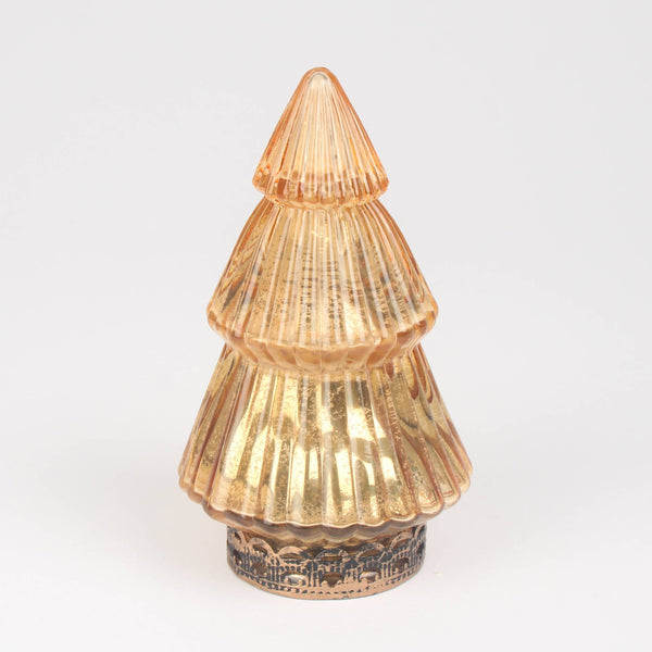 Small LED Gold Glass Christmas Tree - Distinctly Living