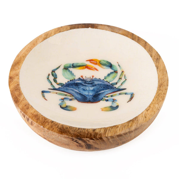 Small Mango Wood Dish - Crab - Distinctly Living