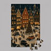 Snowy Christmas Town Square - Mini Jigsaw Puzzle - Distinctly Living