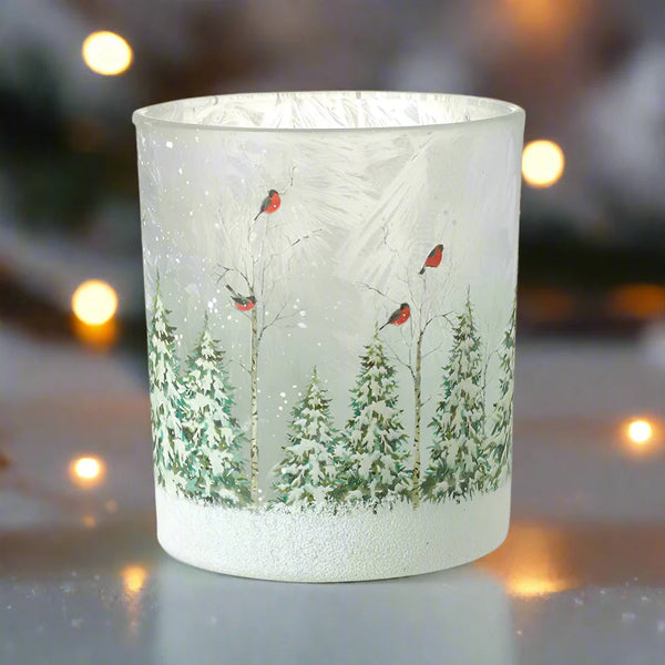 Snowy Trees Candle Holder - Distinctly Living
