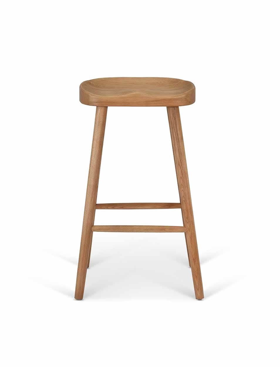 Solid Ash Bar Stool - Distinctly Living