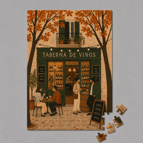 Spanish Wine Tavern Mini Jigsaw Puzzle - Distinctly Living