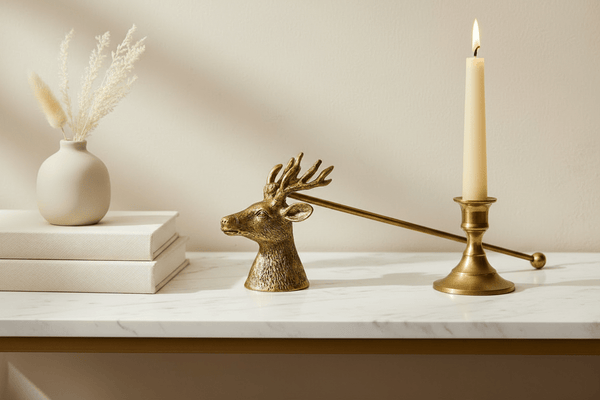 Stag Candle Snuffer - Gold - Distinctly Living