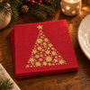 Starlit Tree Red Paper Napkins - Pack of 15 - Distinctly Living