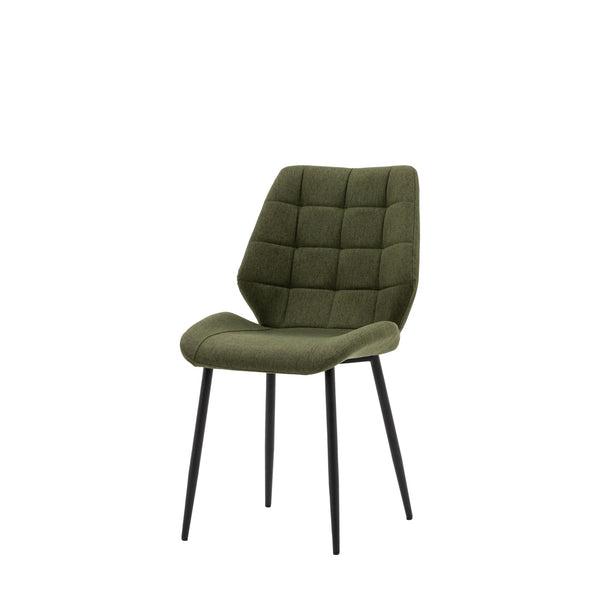 Stitch Dining Chair - Grey, Ochre, Green or Brown - Distinctly Living