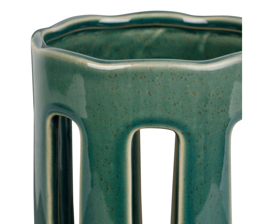 Stoneware Emerald Utensil Holder - Distinctly Living