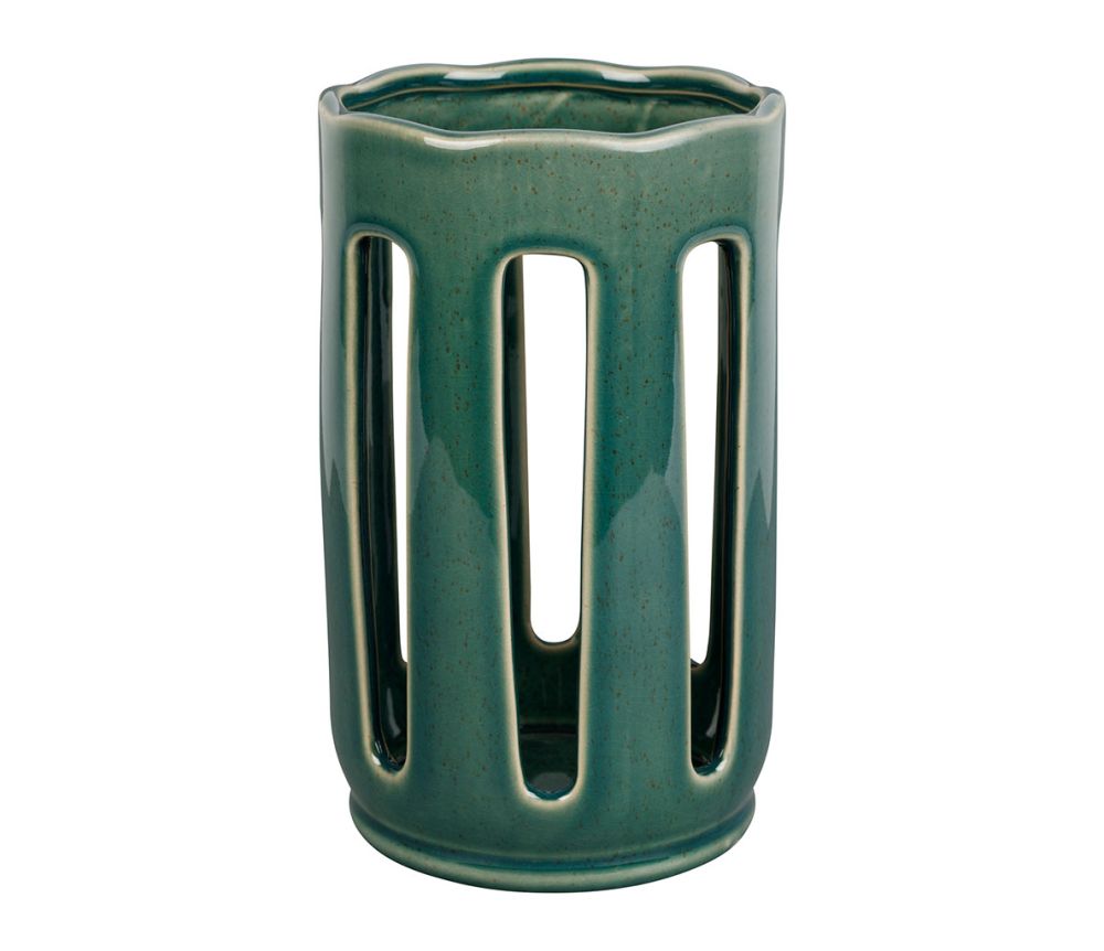 Stoneware Emerald Utensil Holder - Distinctly Living