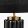 Taranto Black Scalloped Ceramic - Table Lamp - Distinctly Living