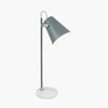 Tarquinia Grey and Satin Nickel Task Table Lamp - Distinctly Living