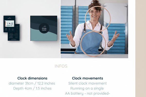 Teal Tide Clock - Distinctly Living