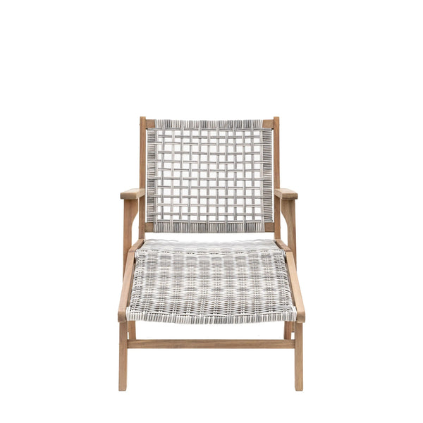 Thasos Lounge Chair with Footstool - Distinctly Living