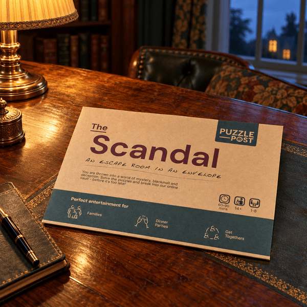 The Scandal – Escape Room in an Envelope - Distinctly Living