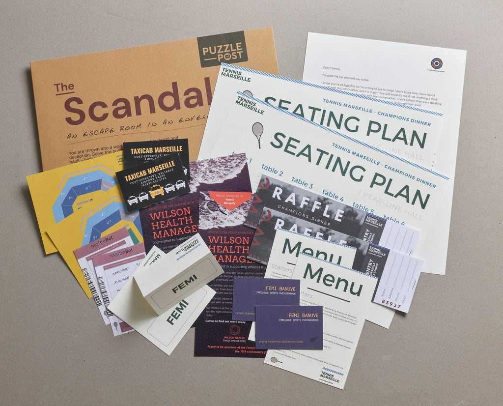 The Scandal – Escape Room in an Envelope - Distinctly Living