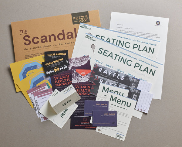 The Scandal – Escape Room in an Envelope - Distinctly Living