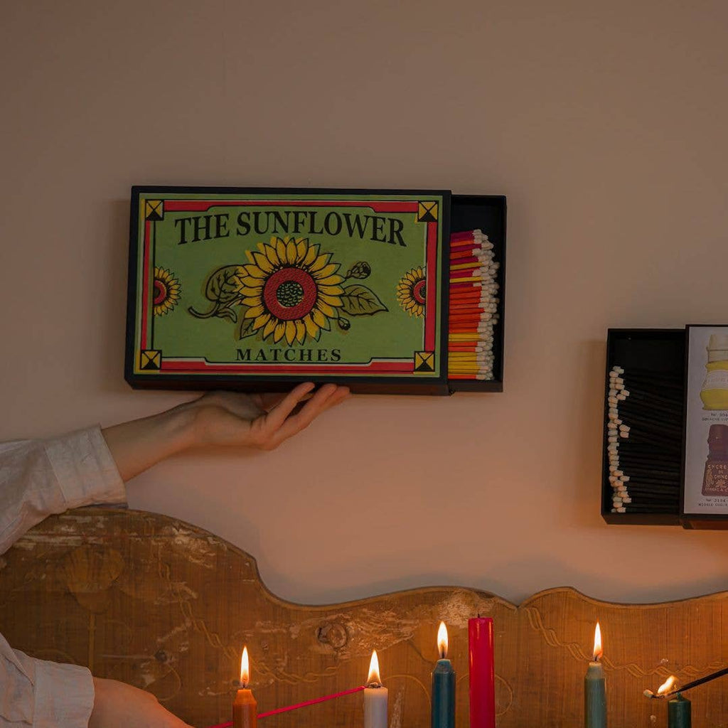 The Sunflower Giant Matches | Giant Matchboxes - Distinctly Living
