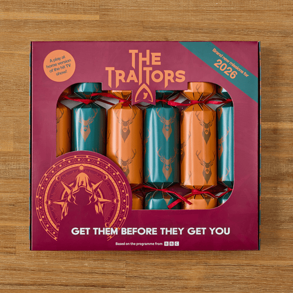 The Traitors Christmas Crackers – 2026 Edition, Set of 6 - Distinctly Living