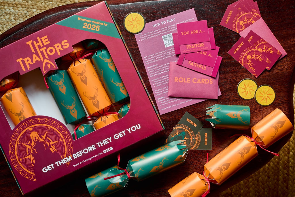 The Traitors Christmas Crackers – 2026 Edition, Set of 6 - Distinctly Living