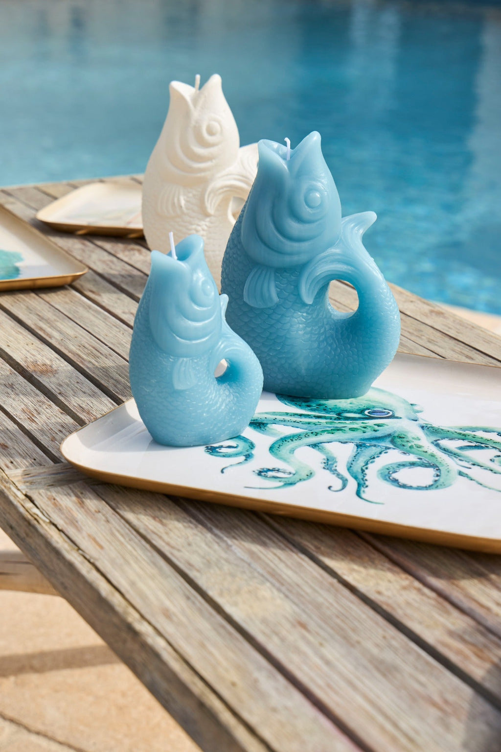 Tidepool Fish Candle - Blue - Distinctly Living