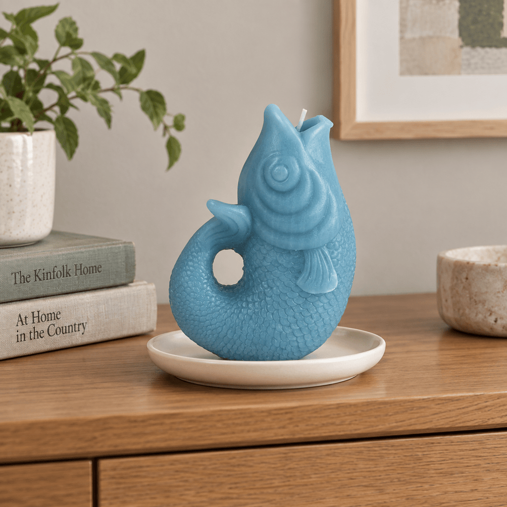 Tidepool Fish Candle - Blue - Distinctly Living