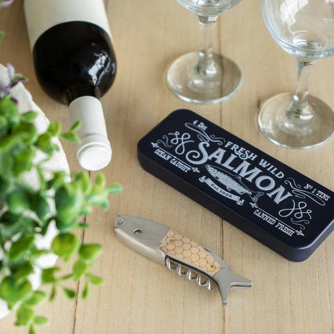 Tinned Salmon Corkscrew and Bottle Opener - Distinctly Living