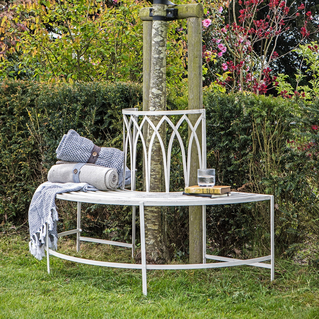 Tree Bench - Antique White or Bark Brown - Distinctly Living