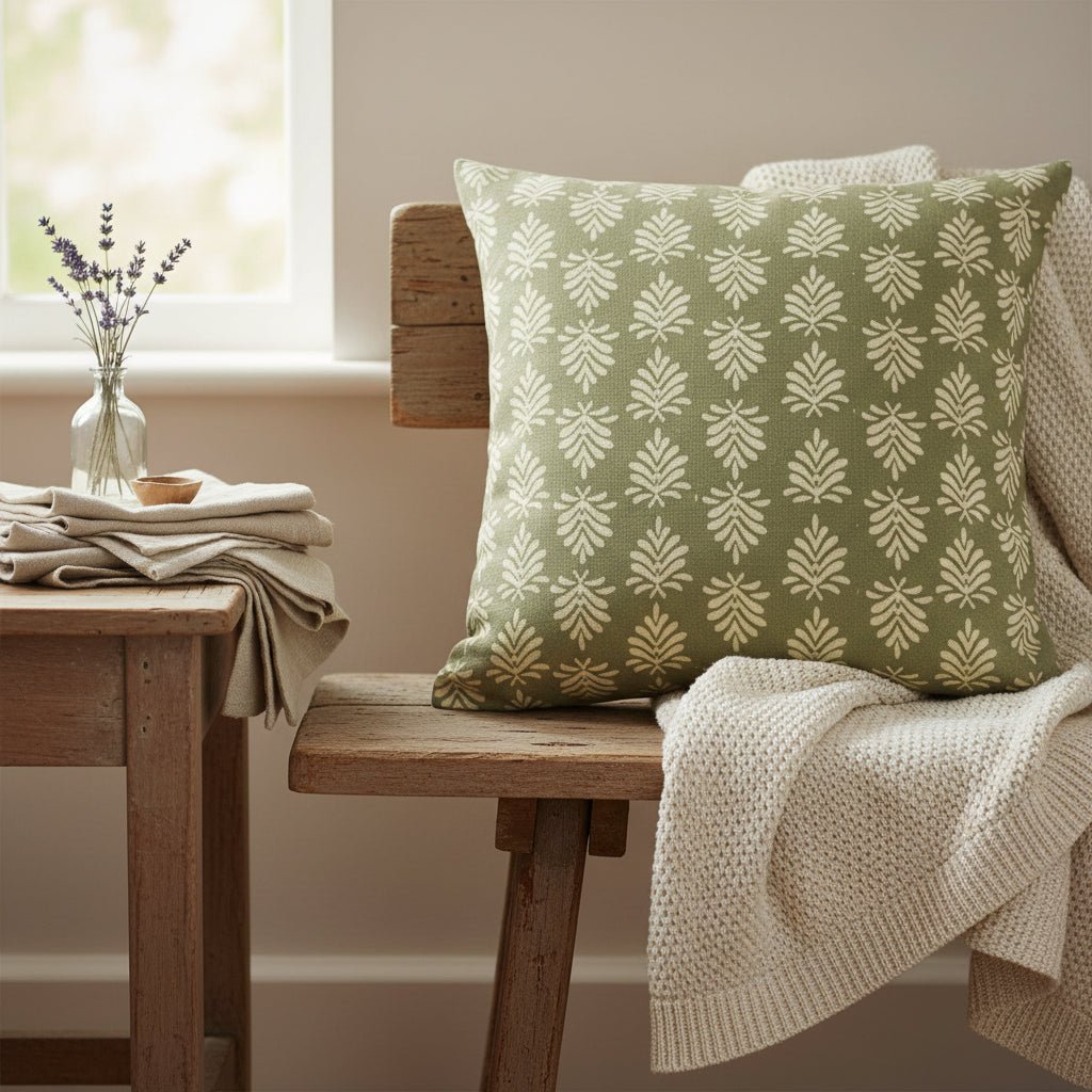 Tristan Green Cushion - Distinctly Living