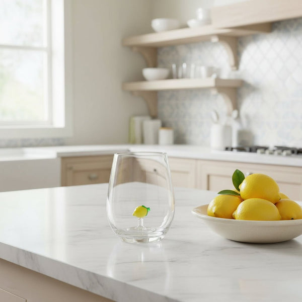 Tumbler with Glass Lemon - Distinctly Living