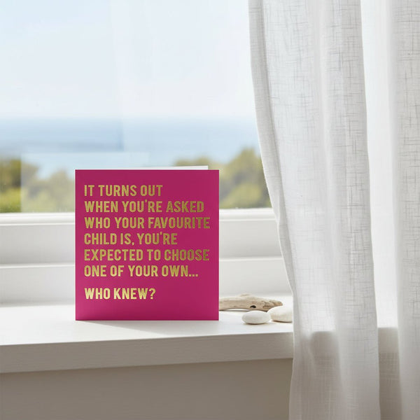 Turns Out Greetings Card - Distinctly Living