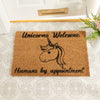 Unicorns Welcome, Humans By Appointment Doormat - Distinctly Living